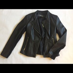NWT Kenneth Cole vegan leather jacket